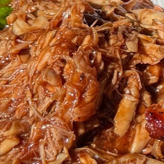 Shredded BBQ Chicken.