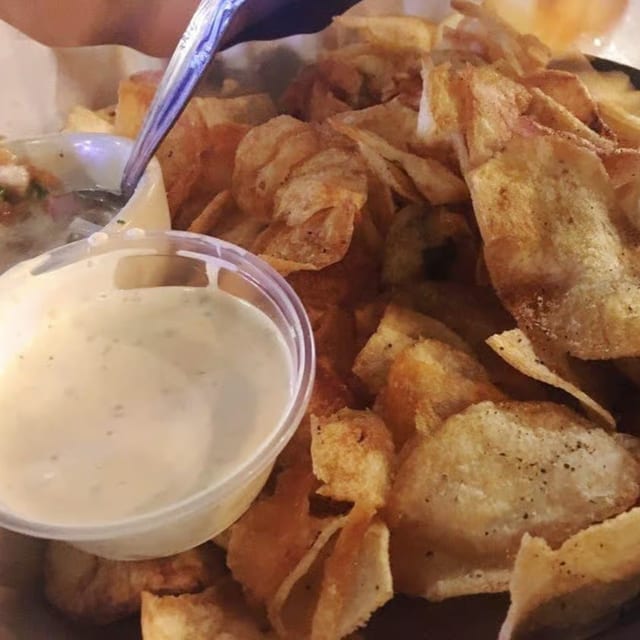Potato Chips Basket.