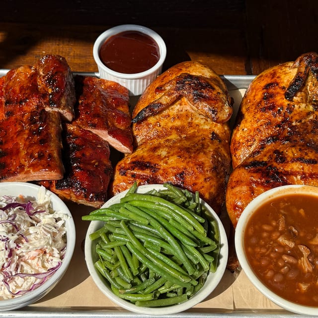 Chicken & Ribs Meal.