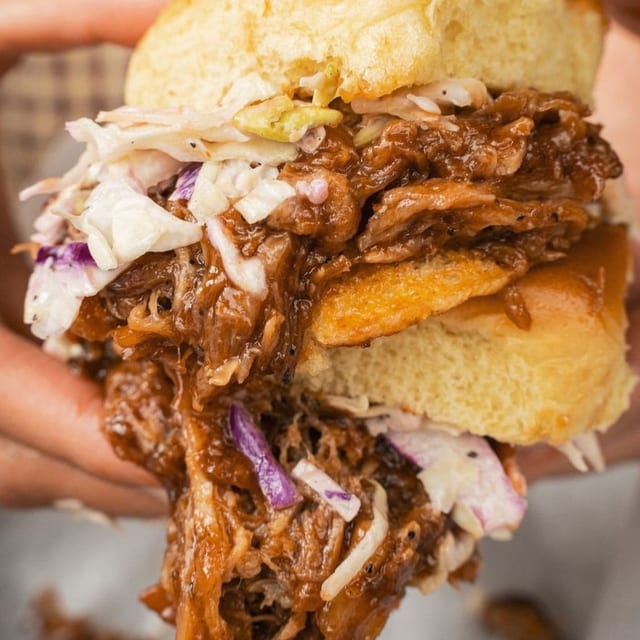 BBQ Pork Sandwich.