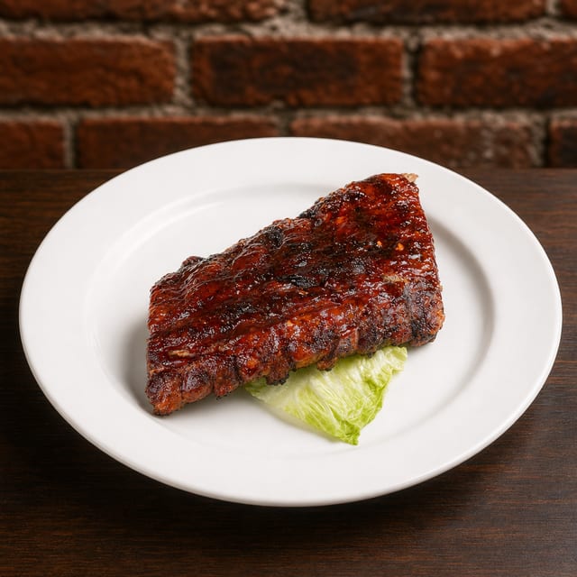 Pork Rib Plate.